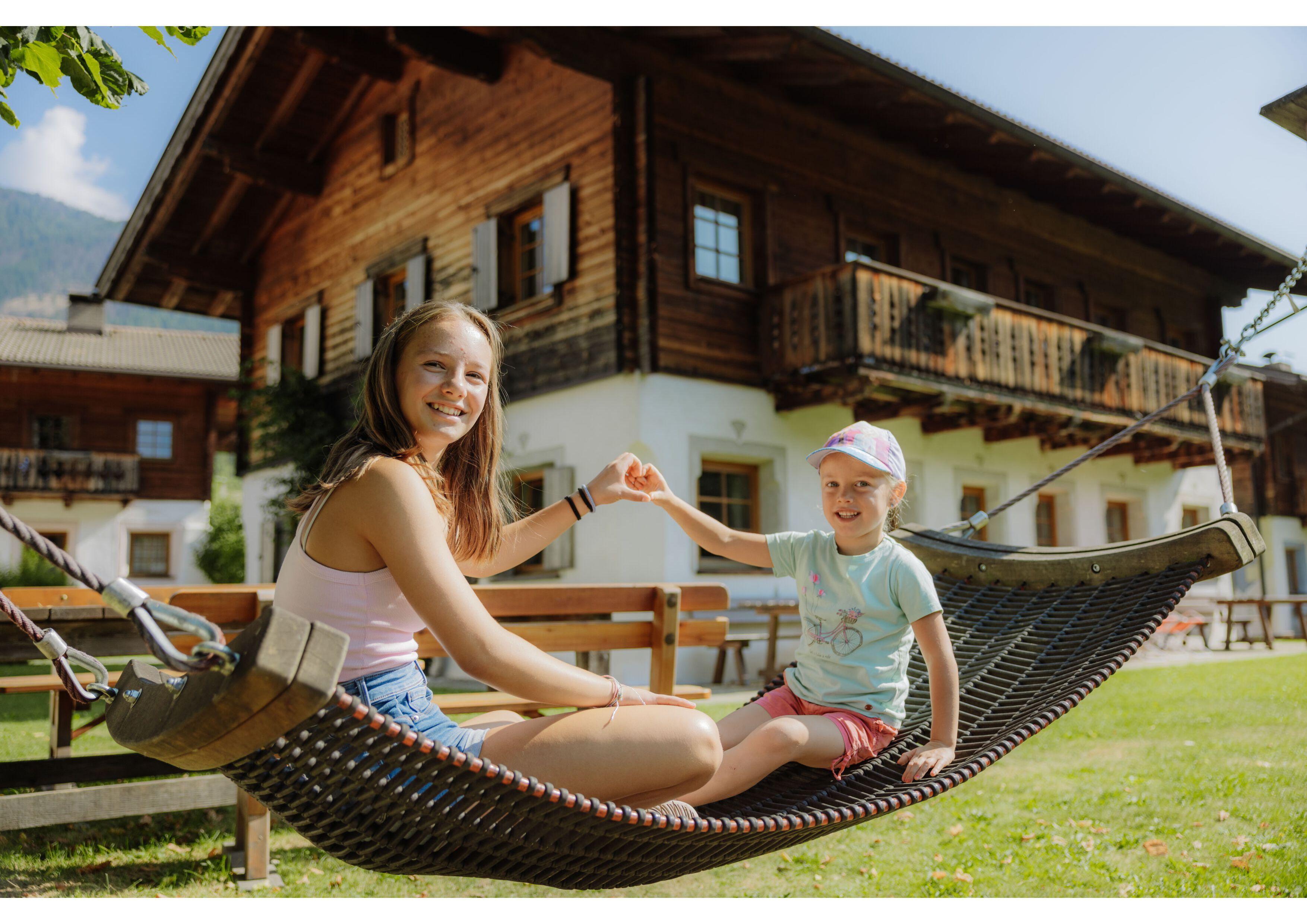 Greentime instead of screentime - deep relaxation in our hammocks
