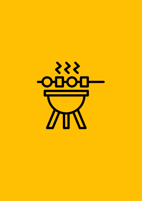 Open fire barbecue