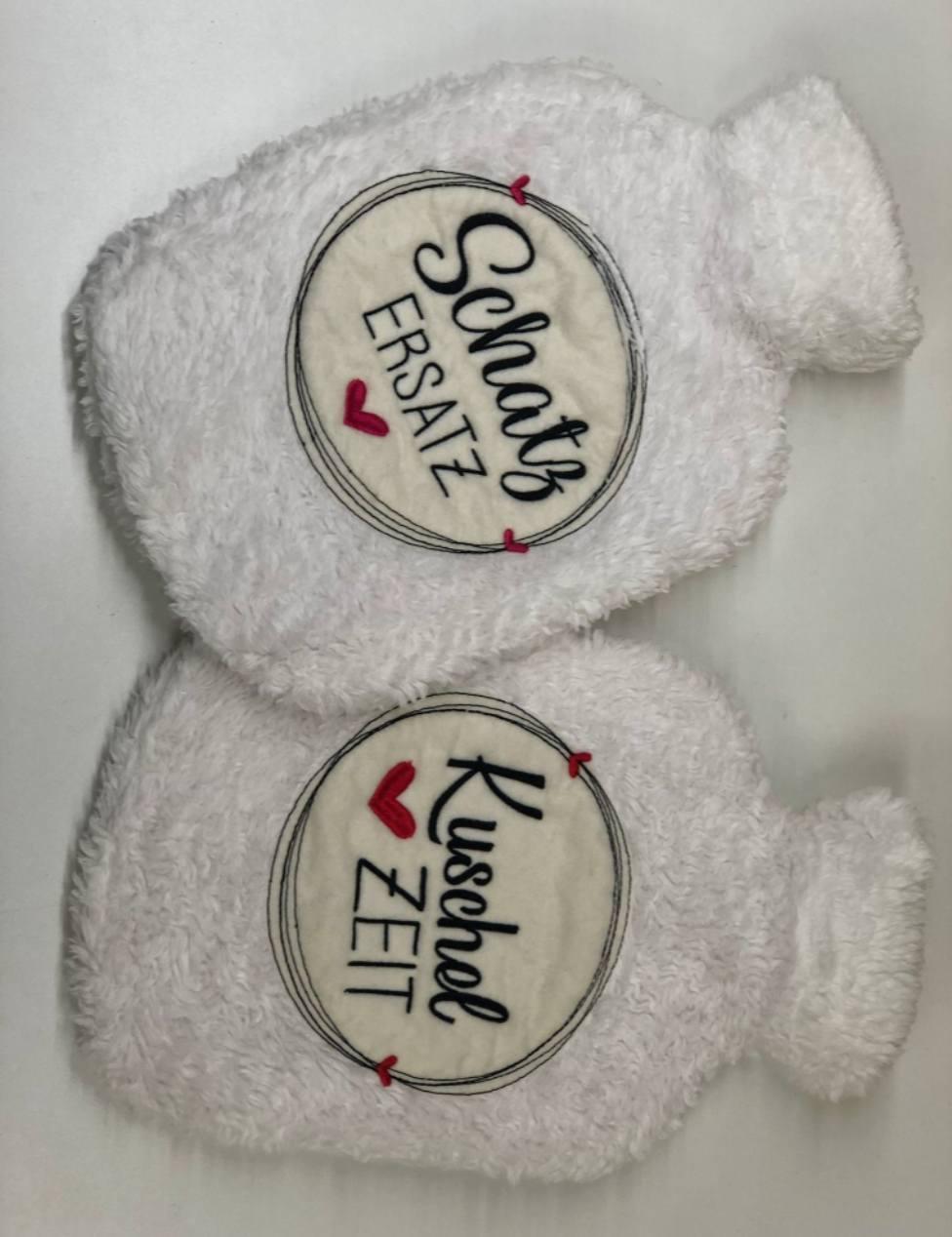 GrawandWärmflasche aus Bio Teddyplüsch