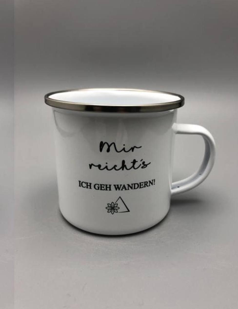 GrawandEmailtasse 300ml Mir reichts ich gehe Wandern