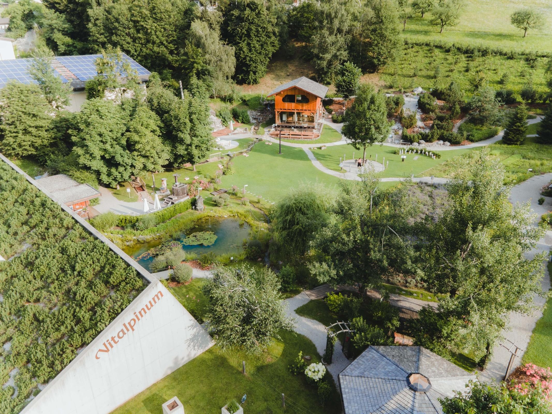 Wellbeing and adventure garden Vitalpinum