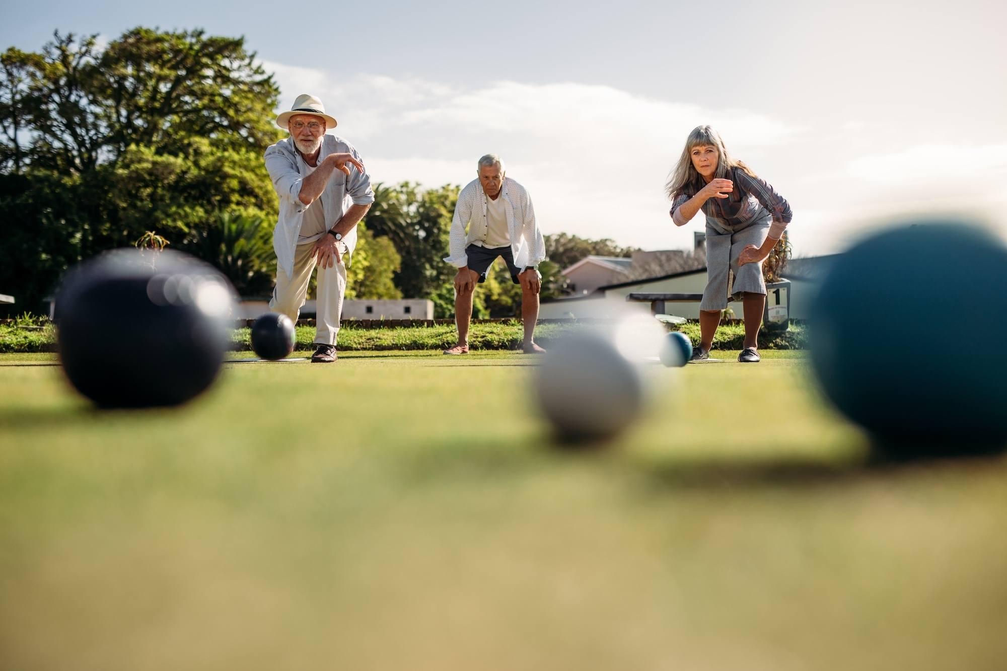 Garden Games. Boccia with senior host Albert