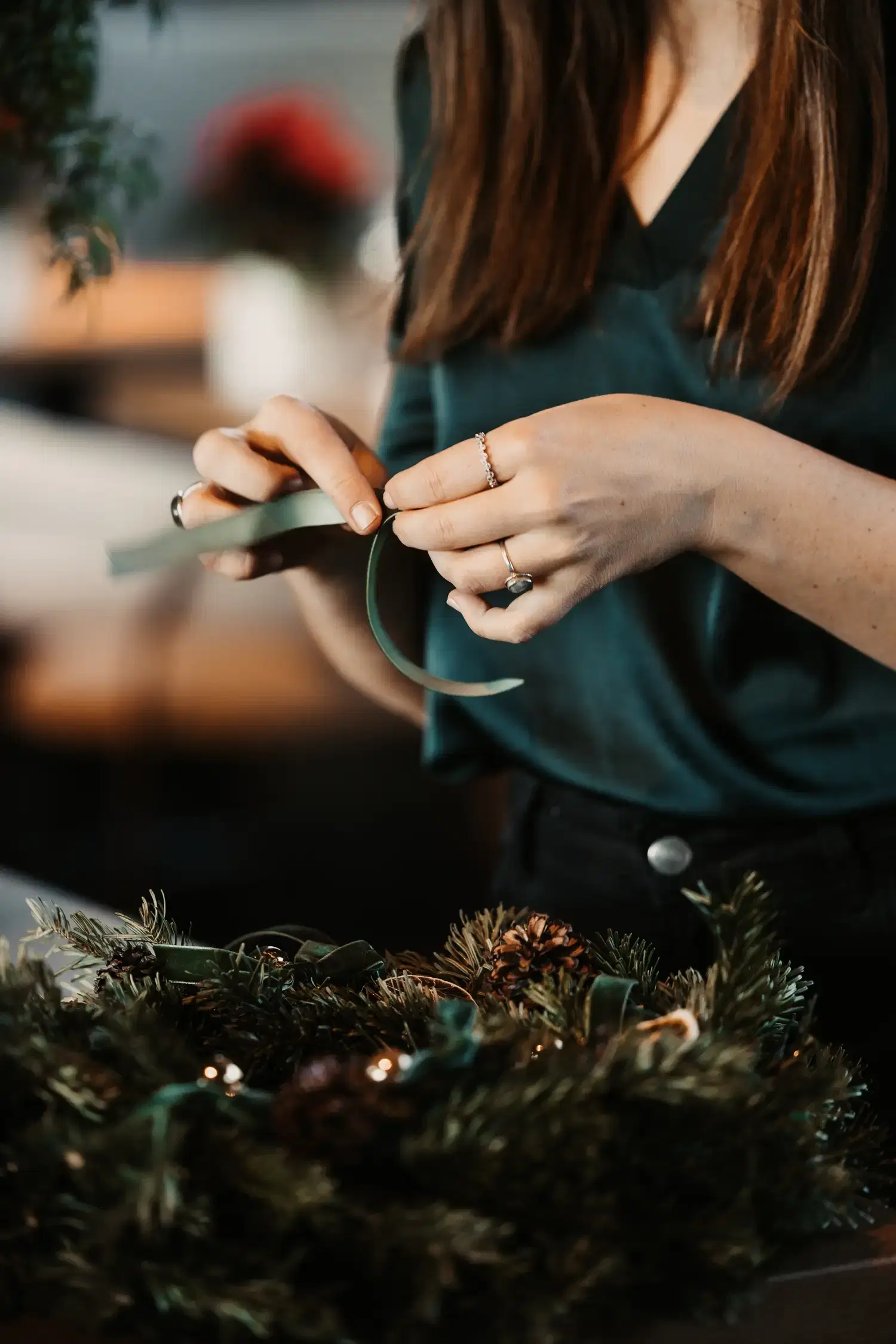 Adventkranz-Workshop mit Christiane