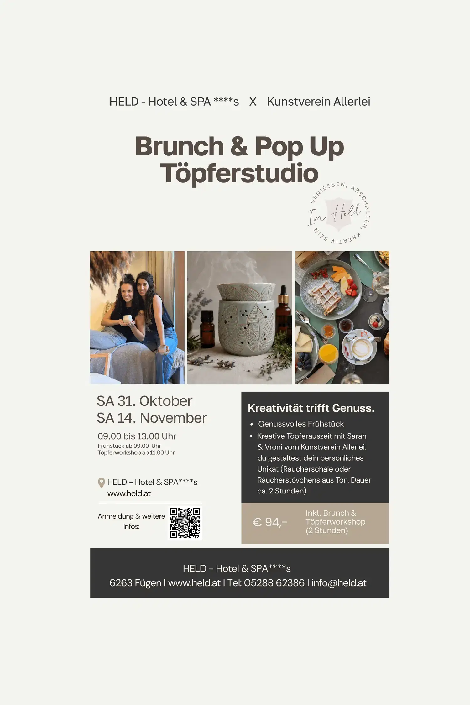 Töpfer- & Brunch Erlebnis 