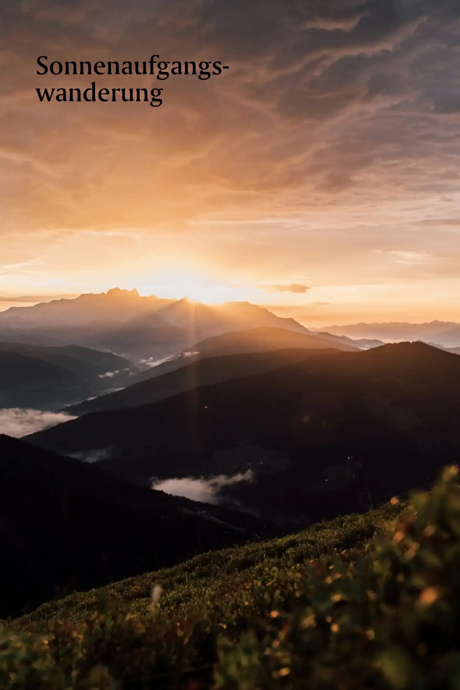 geführte Sonnenaufgangswanderung zum Schuhflicker - mittel
