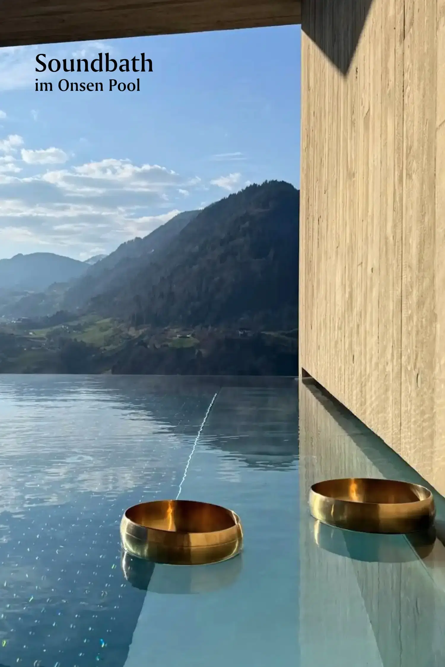 Soundbath im Onsen Pool