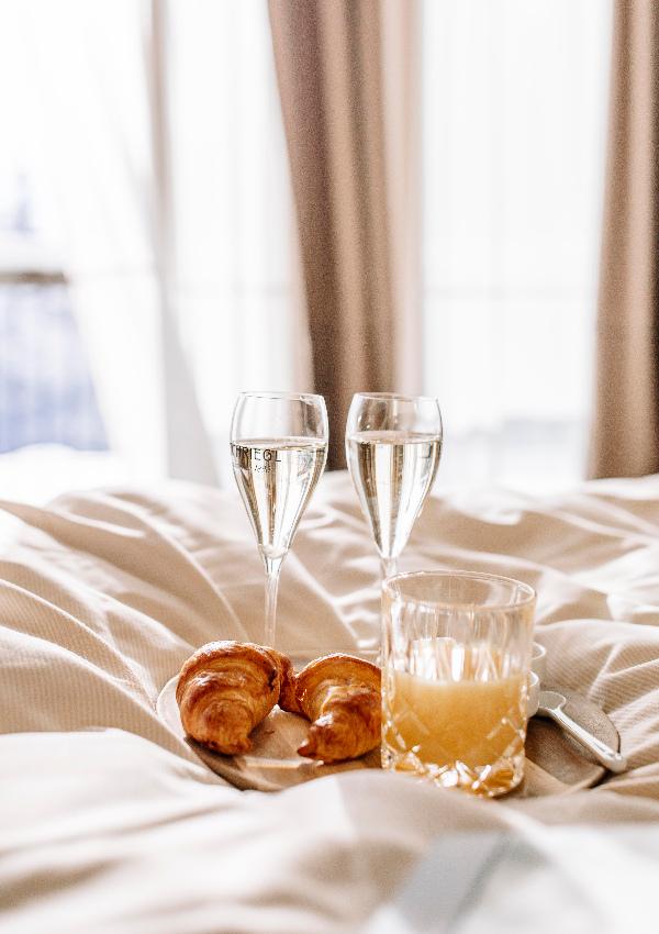 Langschläfer-Frühstück am Zimmer