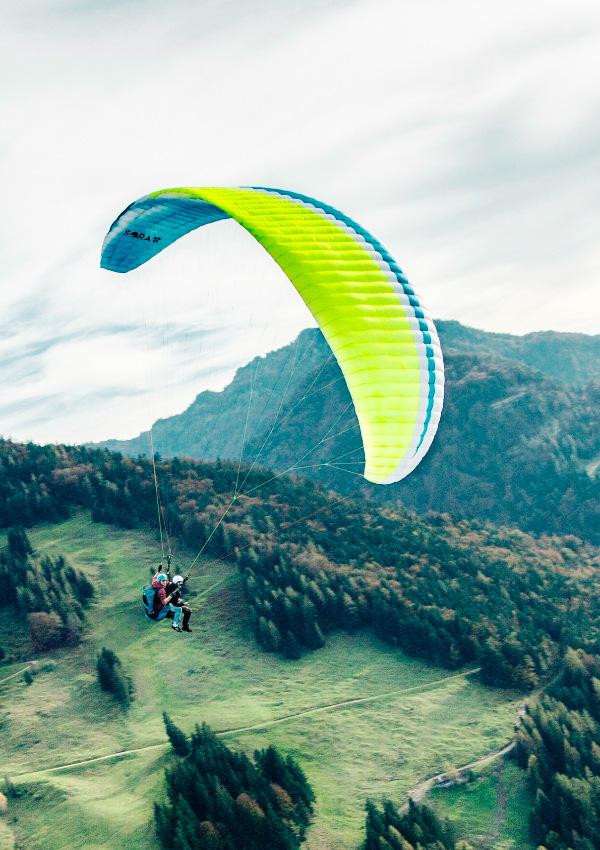 Paragleiter Tandemflug vom Unterberg 