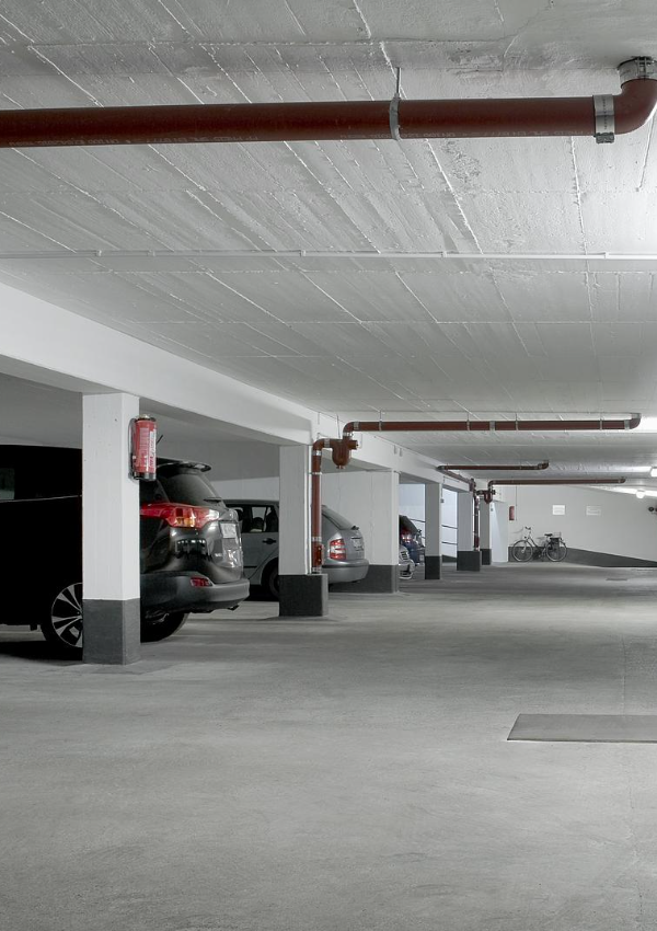 Underground parking &
Charging station for e-car