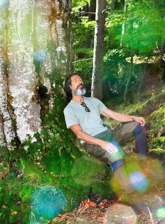 Waldbaden mit Maurizio.