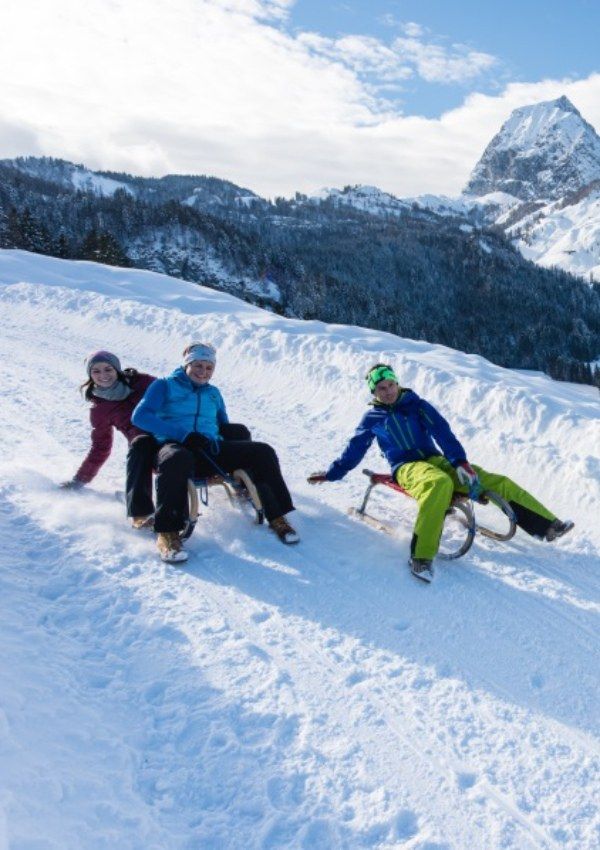 Rodelgaudi mit der Chefin