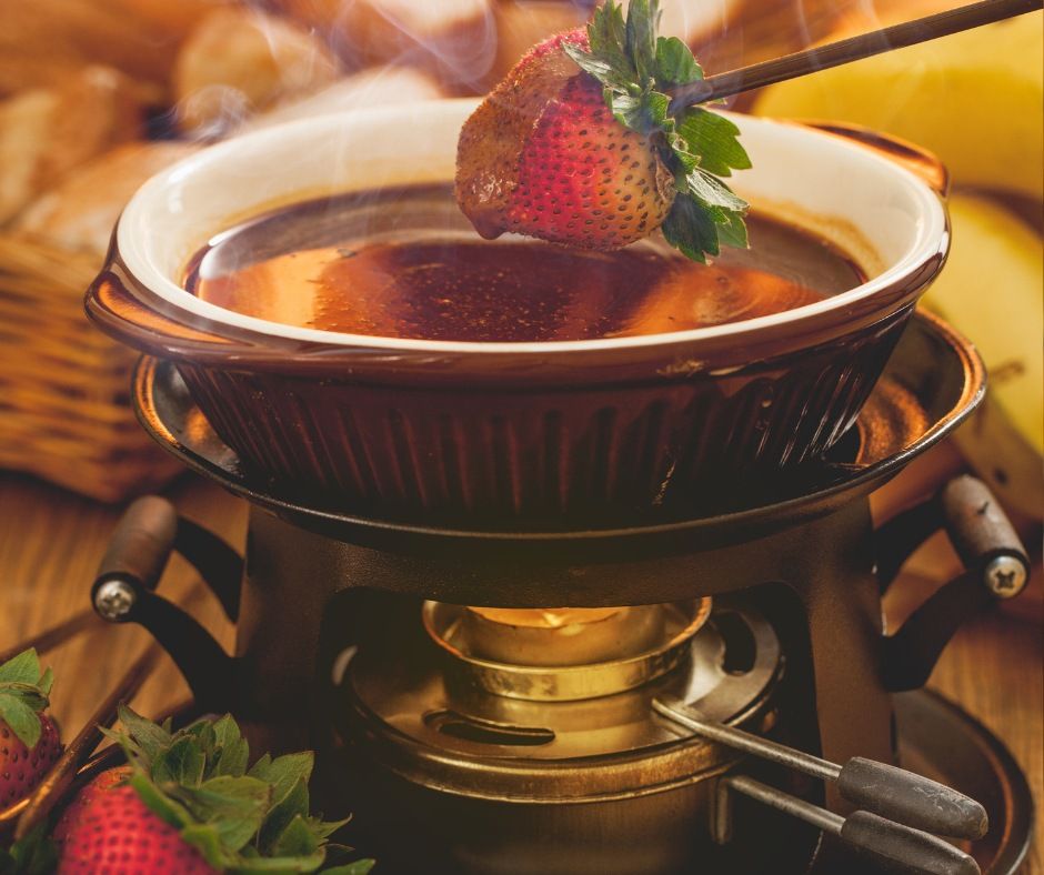 The sinfully delicious chocolate fondue