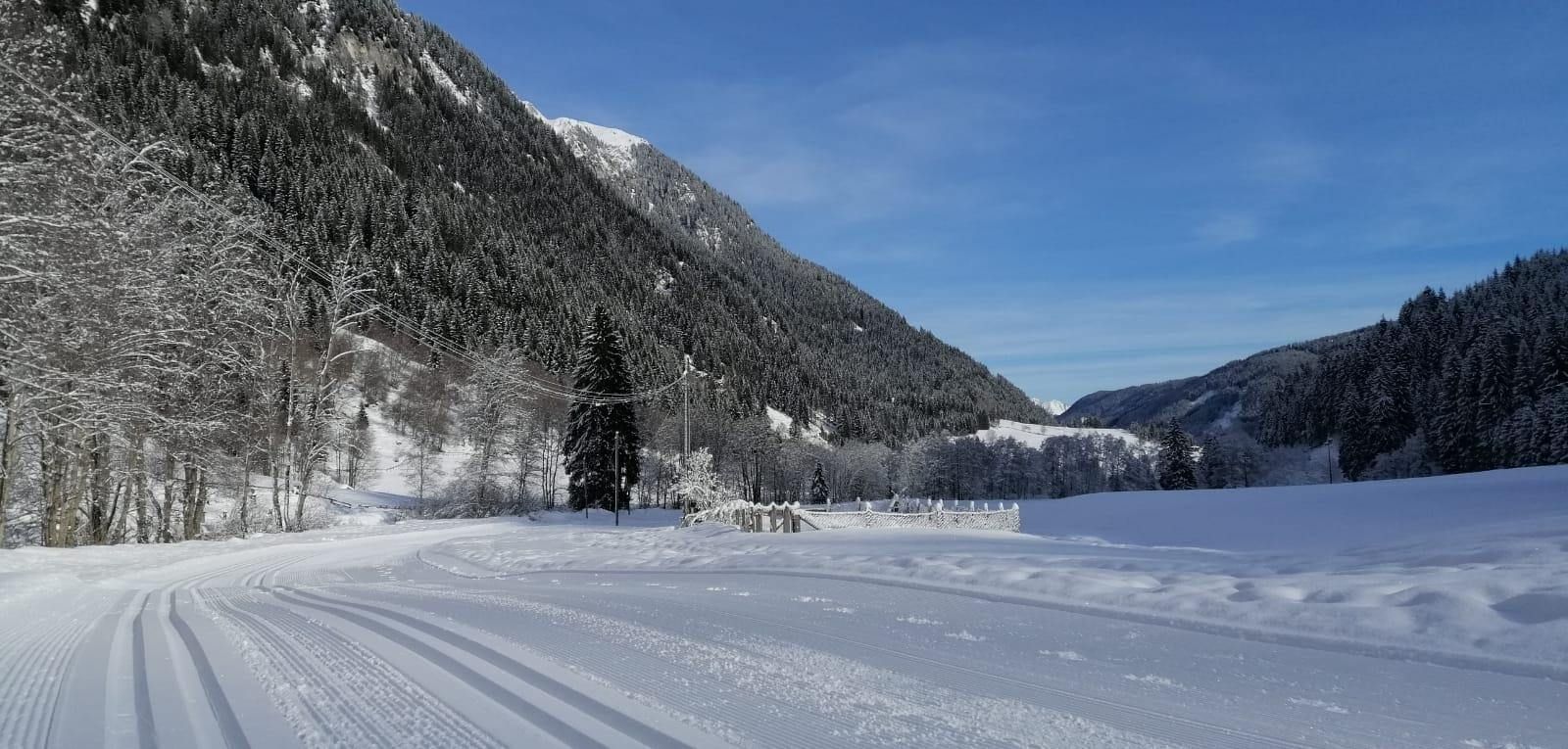 Cross country skiing in Ratschingstal