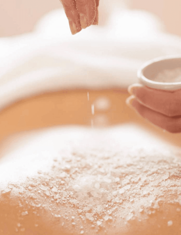 Körperpeeling mit Meersalz & Öl