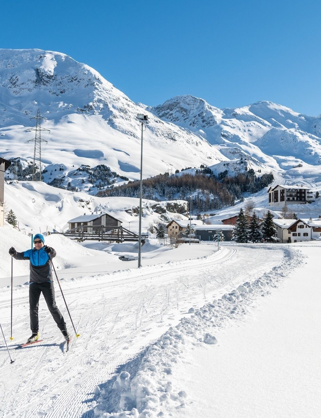 Cross country skiing in Val Surses