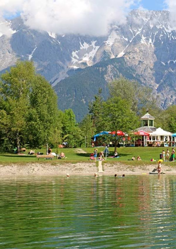 Swimming trip to the natural swimming pool Mieming