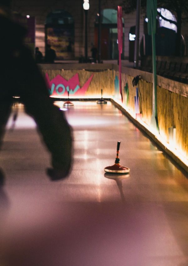 Eisstockschießen mit Hansi