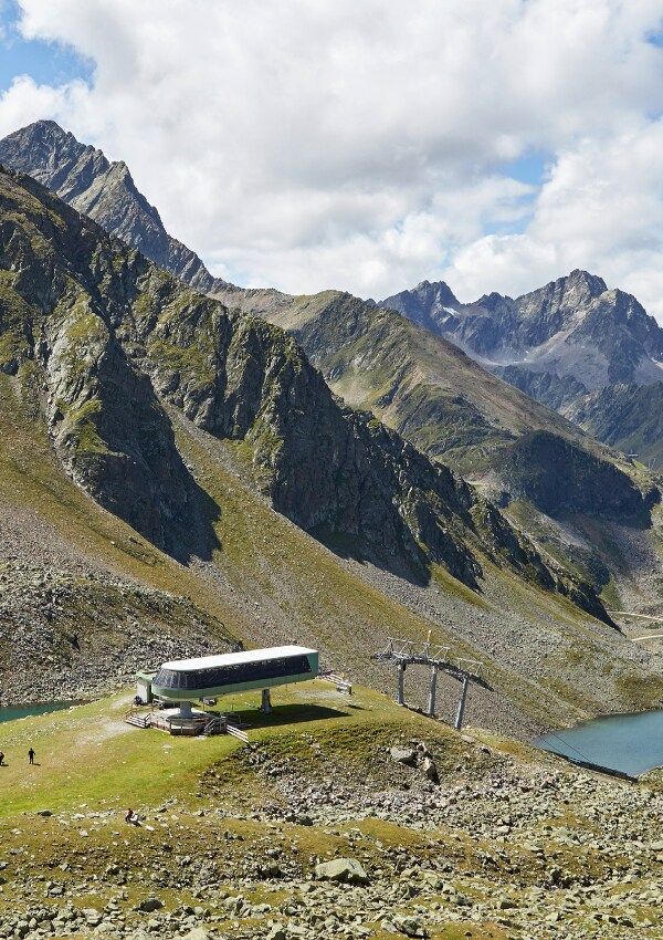 High up with the Three Lakes Railway Kühtai