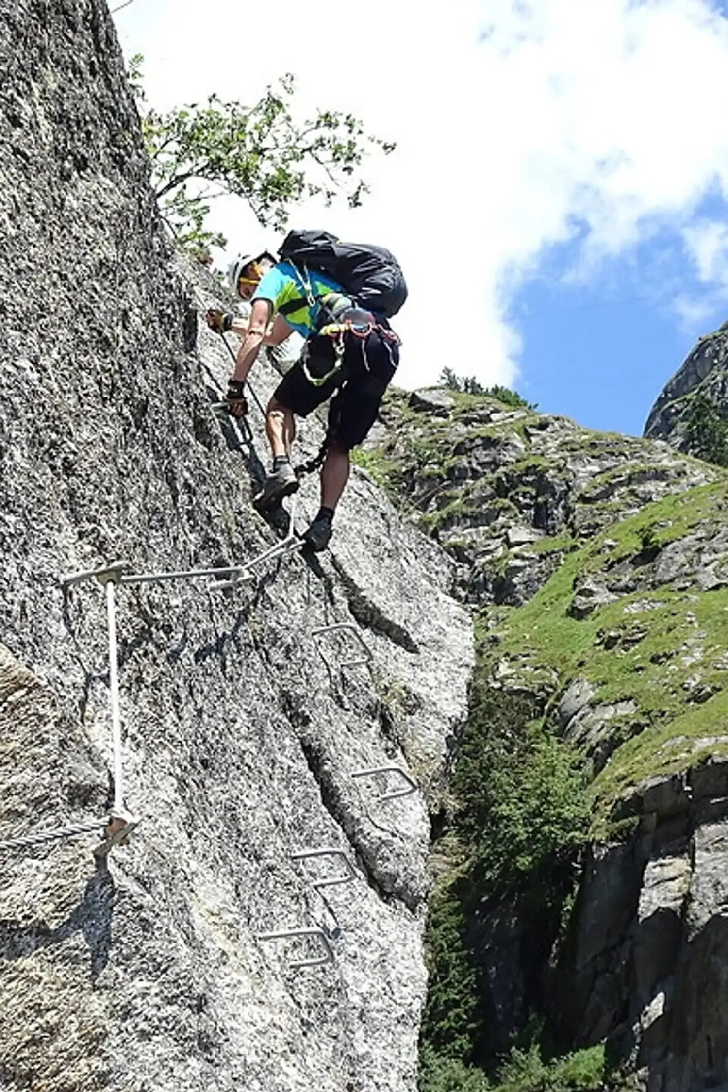 Geführte Klettersteigtour am Ziel Klettersteig in Partschins