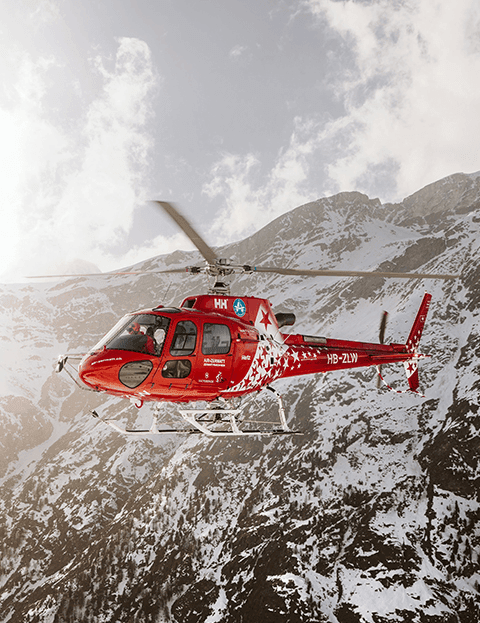 Helicopter flight from Zell am See