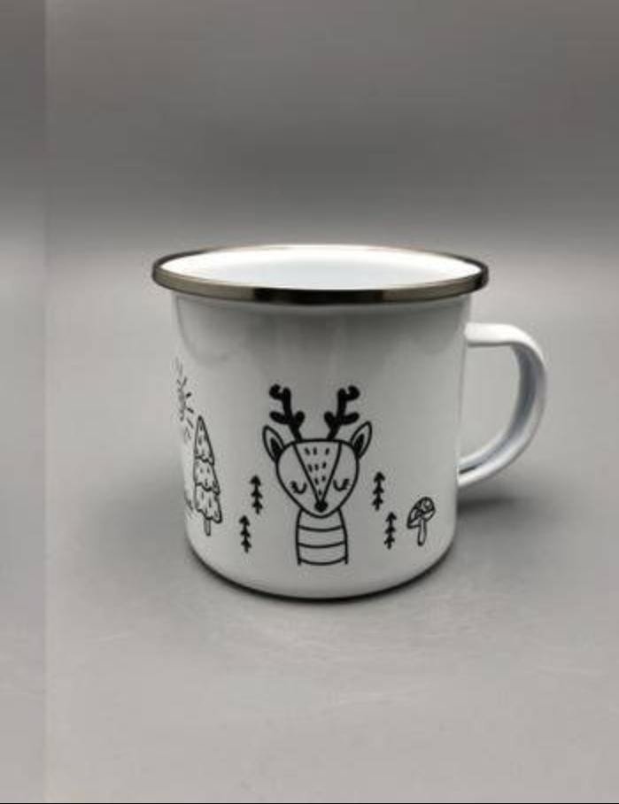 GrawandEmailtasse 300ml Waldtiere