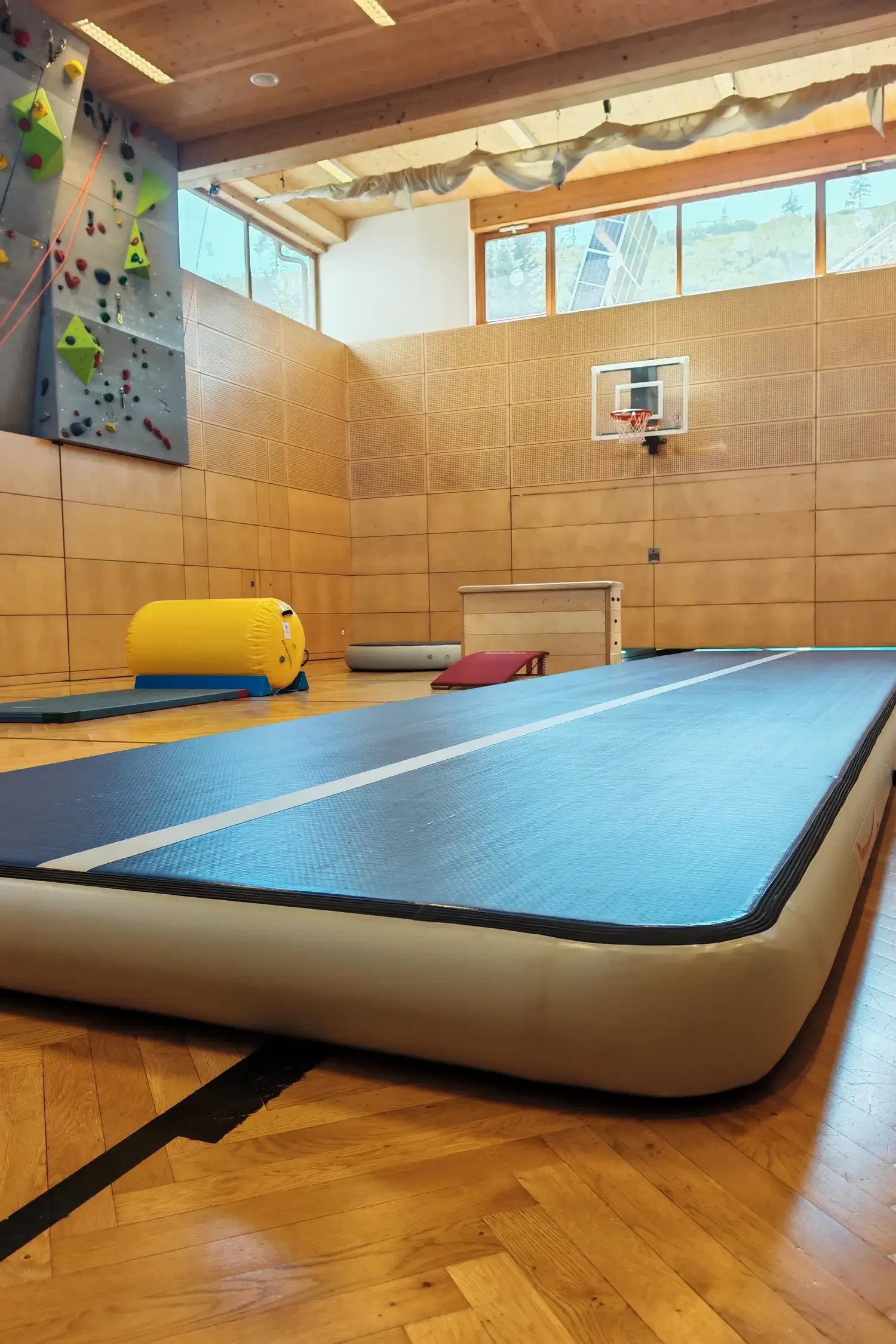 "BEWEGUNGS-RAUM" - "PROBIEREN  & ENTDECKEN" - Airtracks, Slackline, Balanceboards, Boulderwand... mit Danica 