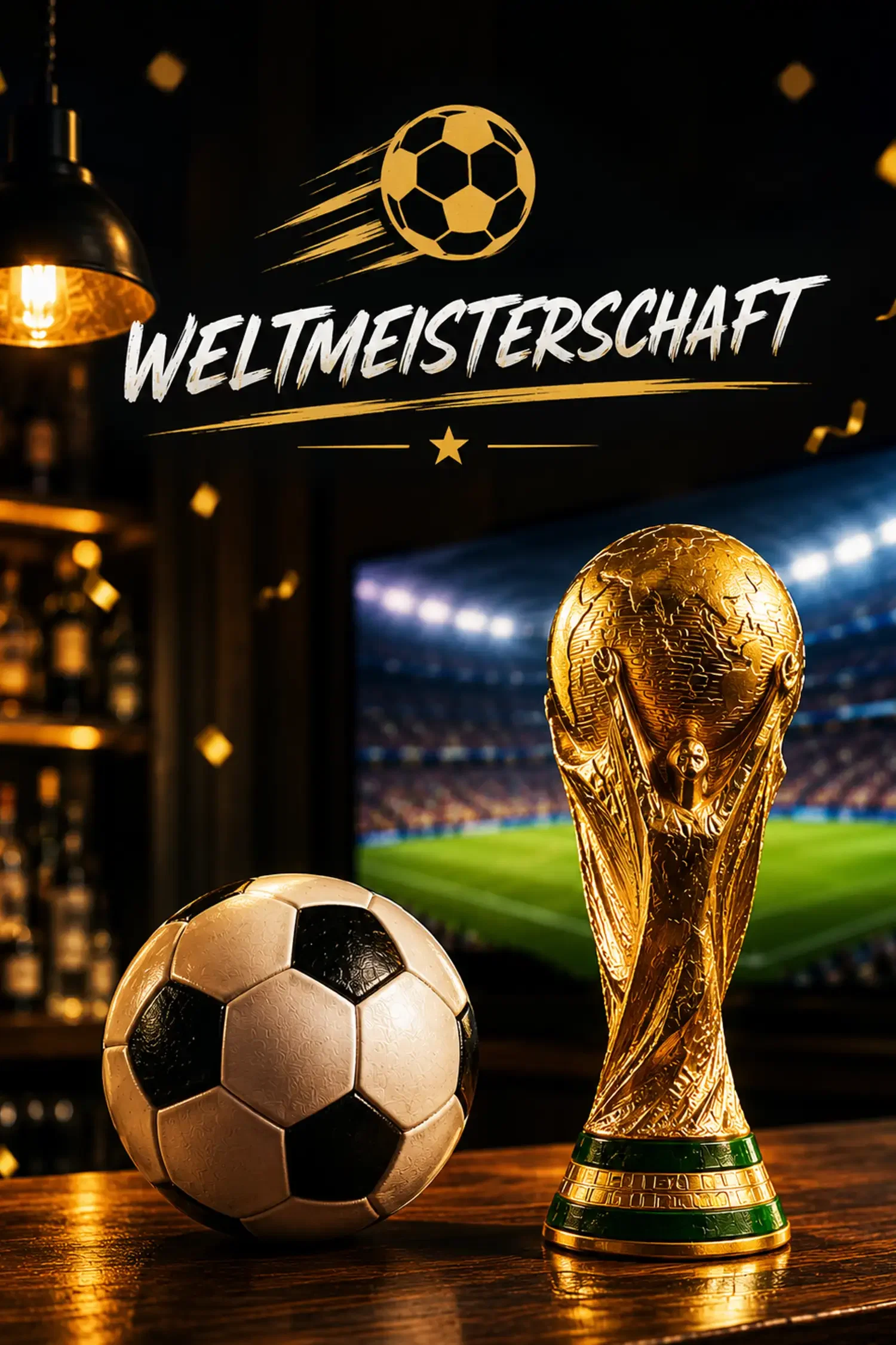 Finale Weltmeisterschaft Live an der Hotelbar