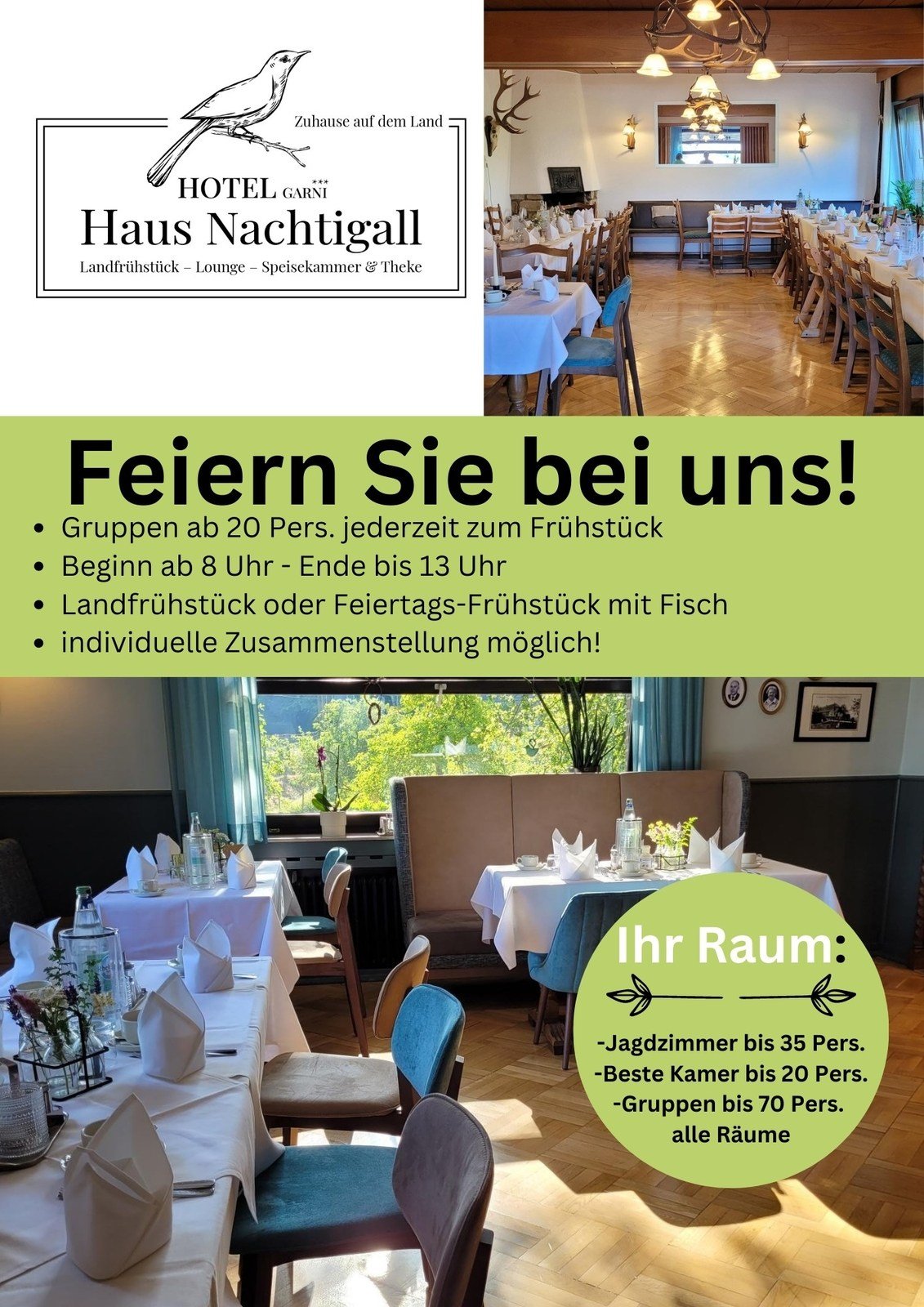 Celebrate your birthday at B&B Haus Nachtigall | Uedem | NRW