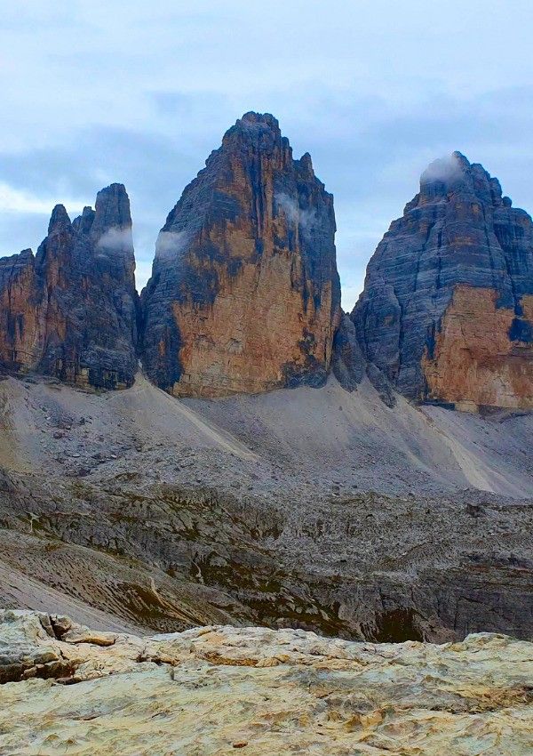 Drei Zinnen, das Merkmal der Dolomiten