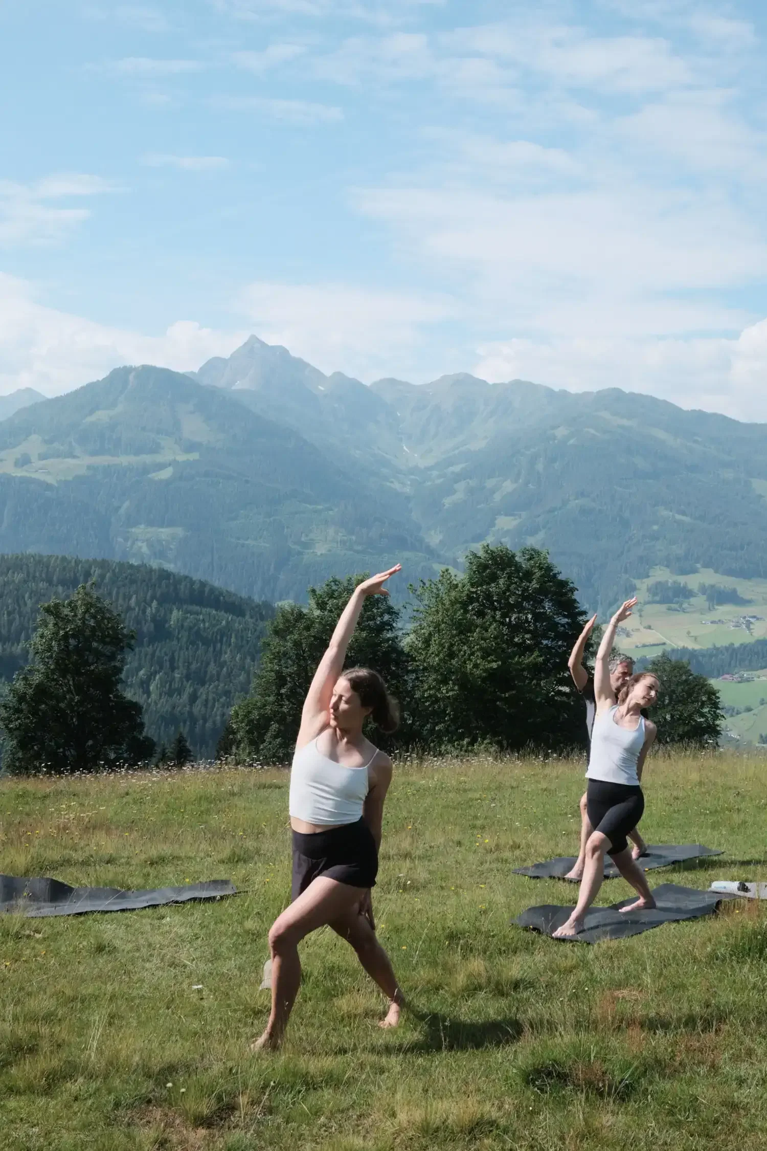 Morning Yoga in the Mountains with a Gentle Hike