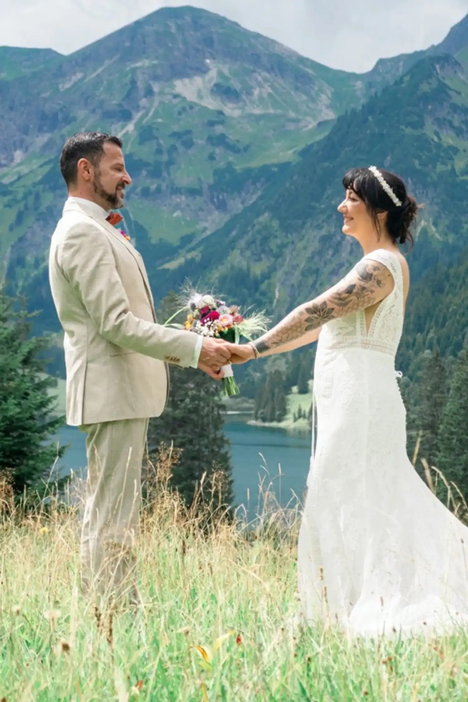 Traumhaft schön: Hochzeit am Vilsalpsee