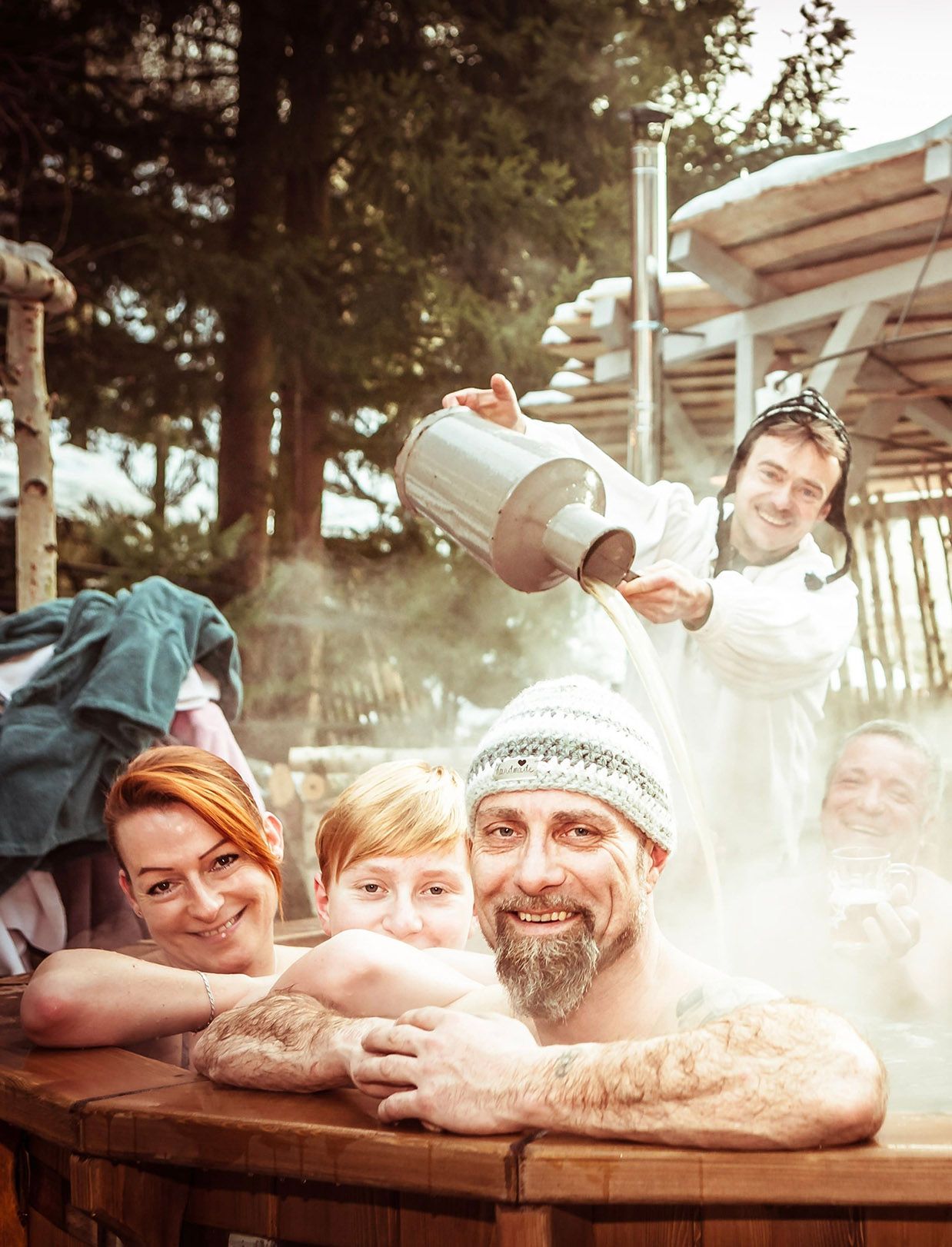 Chill & Cheers. Badezuber & Glühweinplausch