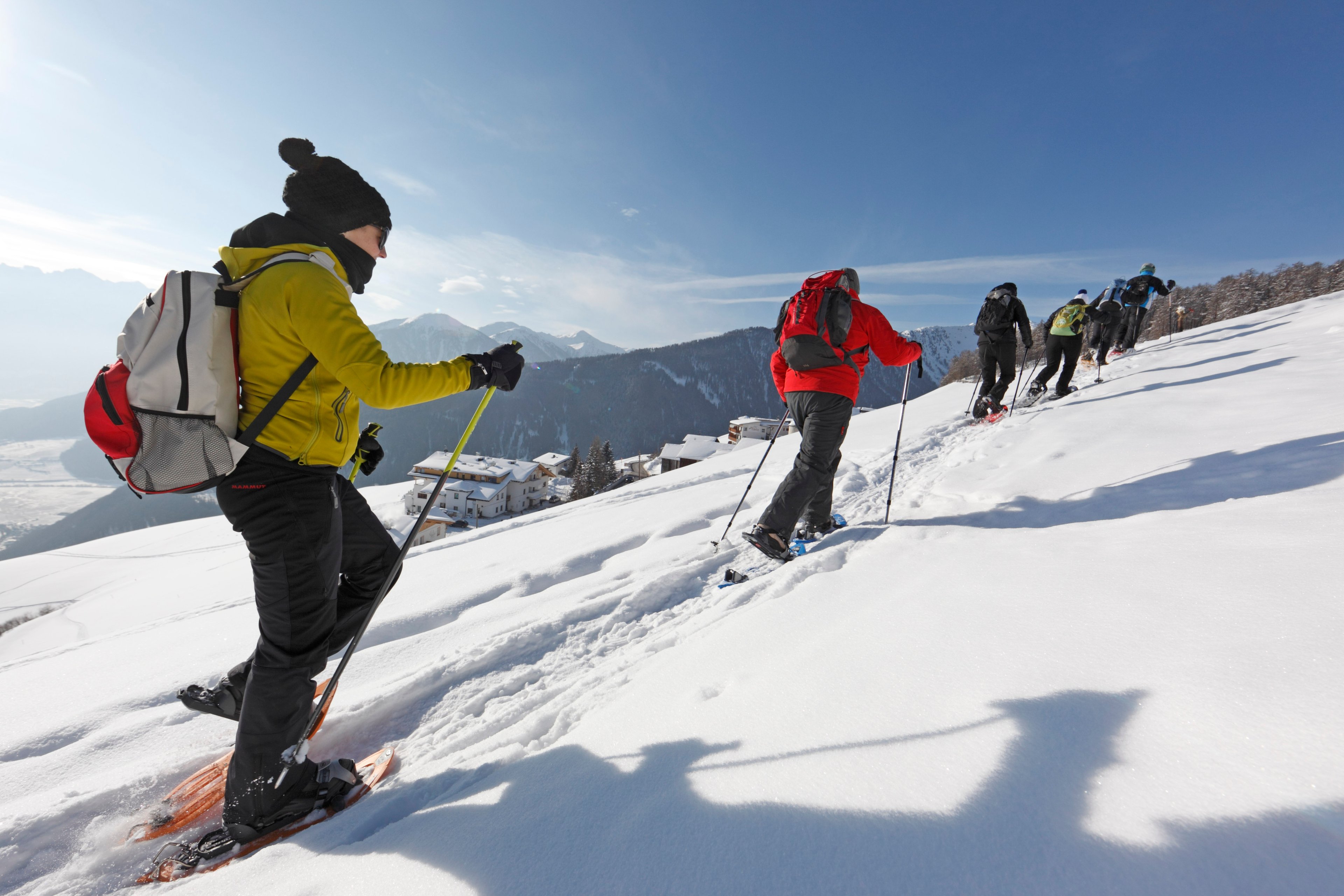 Geführte Schneeschuh- oder Winterwanderung zur Kälberalm im Schlinigtal