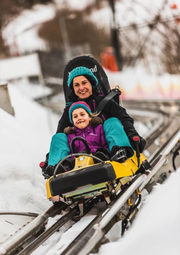 Alpine-Coaster-Golm im Winter