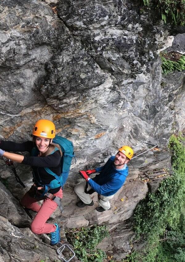Climbing Ausflug zum Klettersteig ab 8 Jahren mit Johanna
