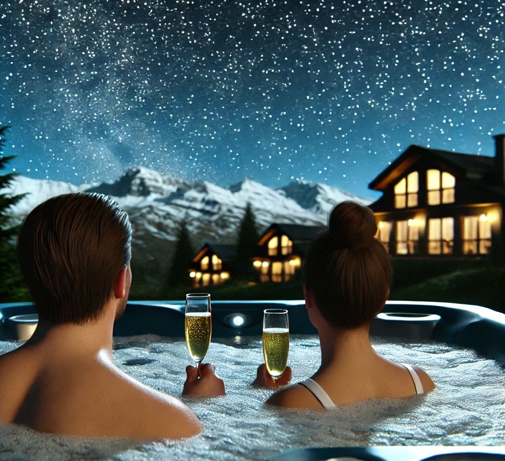Sternenzauber im Whirlpool