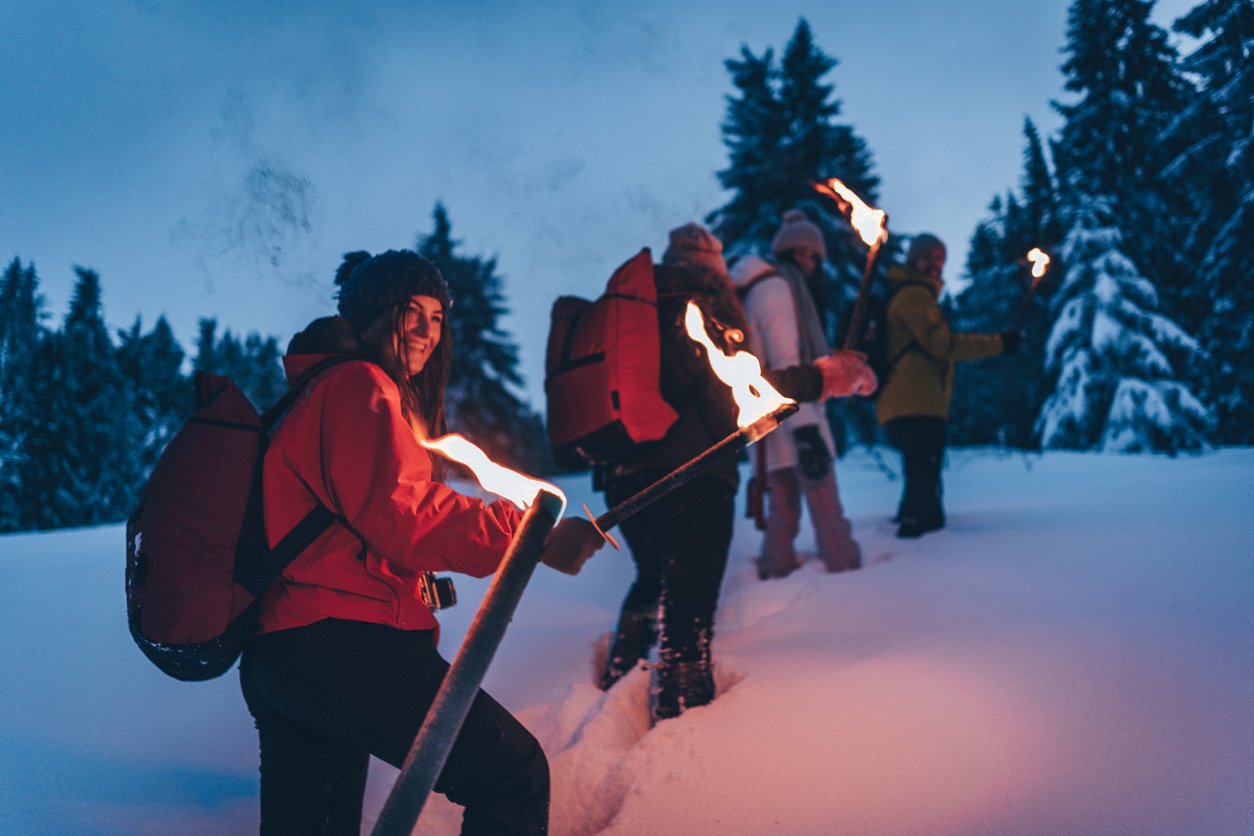 Snow & Fire. Dämmerungswanderung mit Miriam