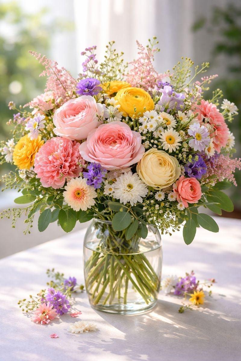 Blumen für Liebe oder Geburtstagswünsche