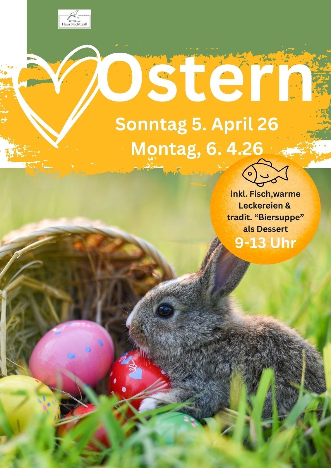 Easter at Haus Nachtigall -holiday breakfast incl. fish