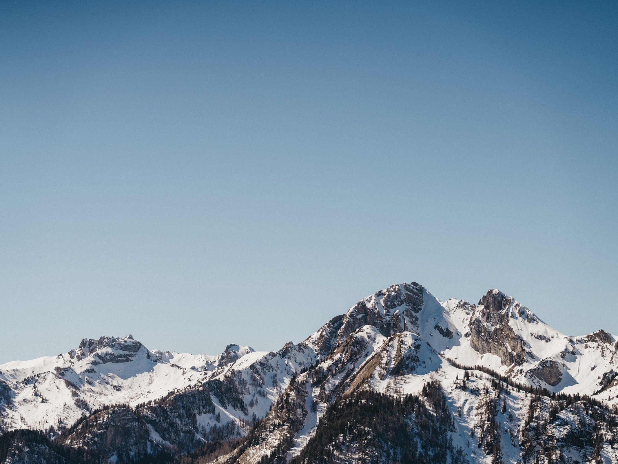 Panorama winter hike