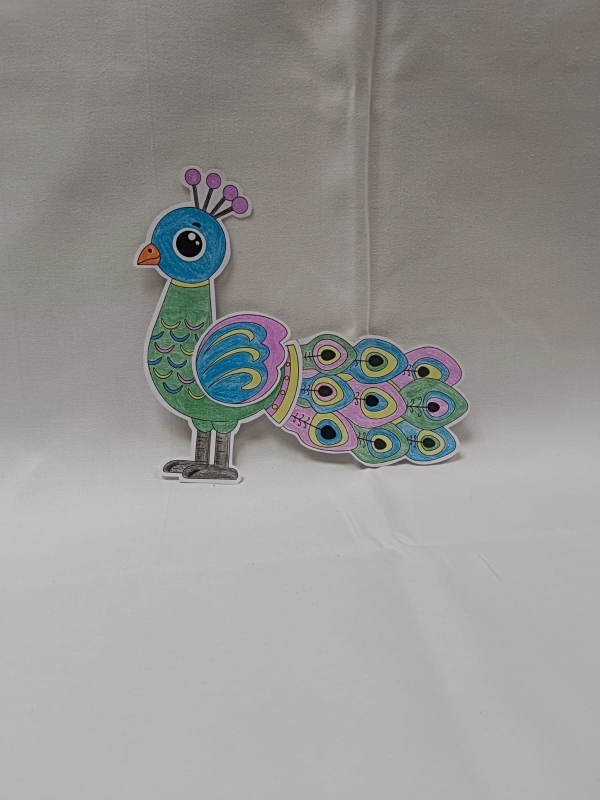 Pfau basteln