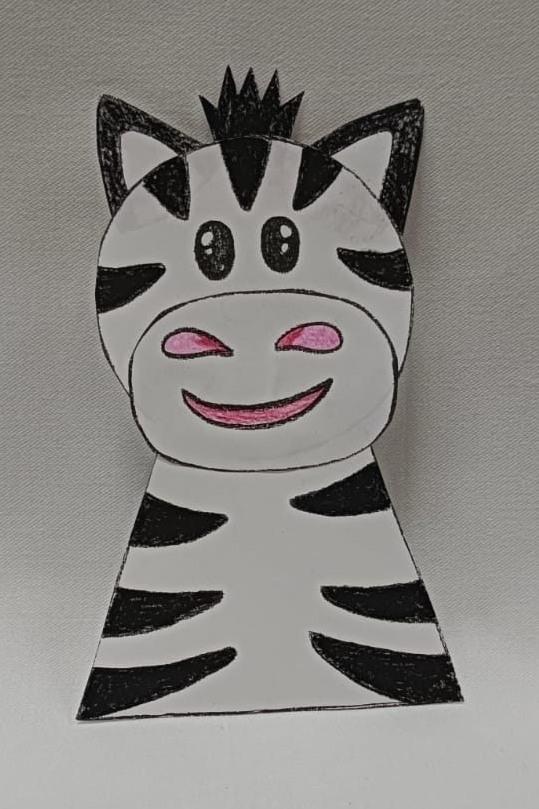 Zebra basteln