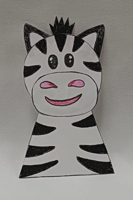 Zebra basteln