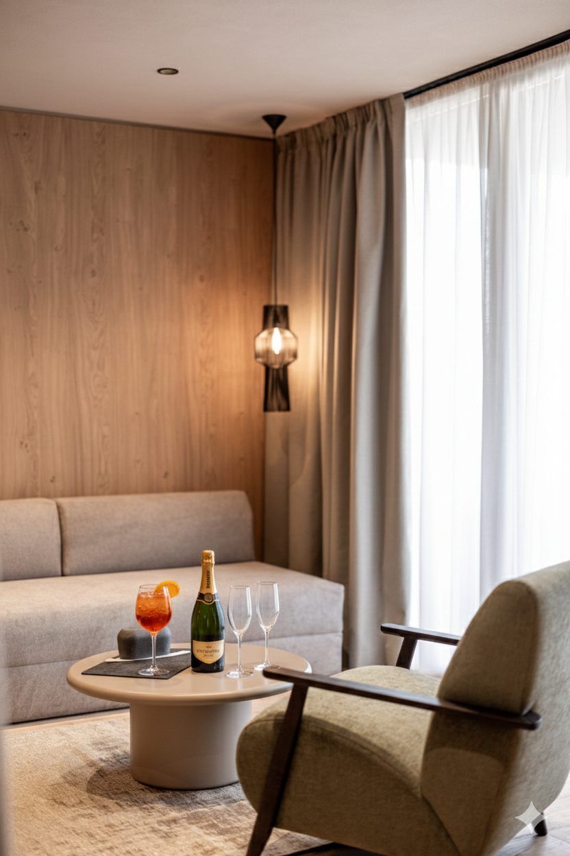 Exklusiver Aperitif-Genuss im Zimmer