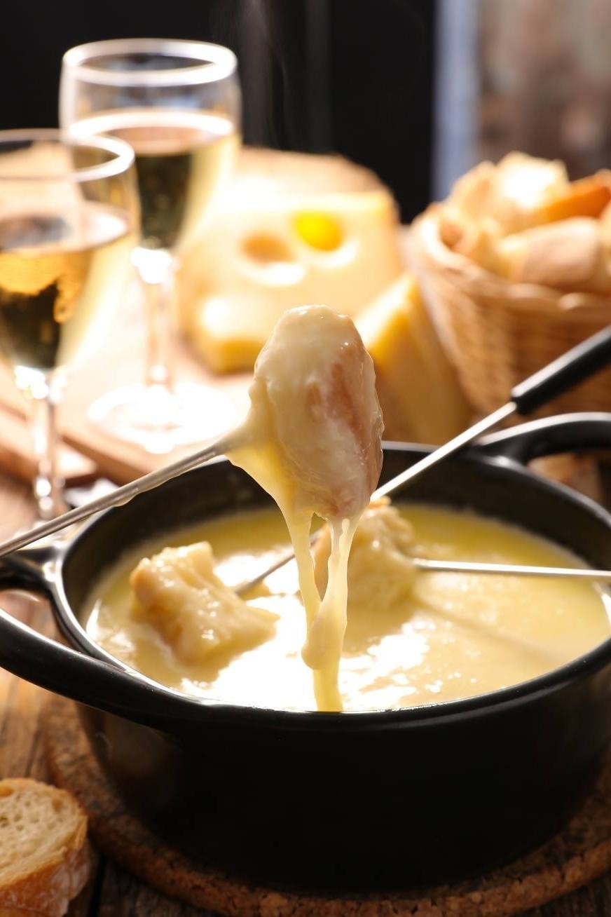 Käsefondue im Chalet