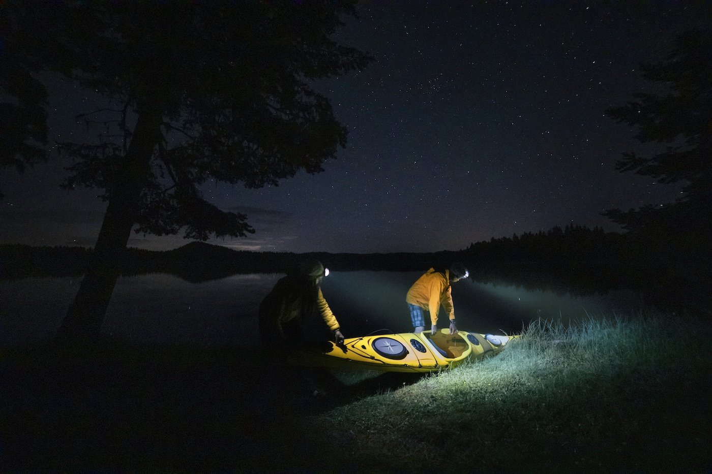 Kayak tour under the stars