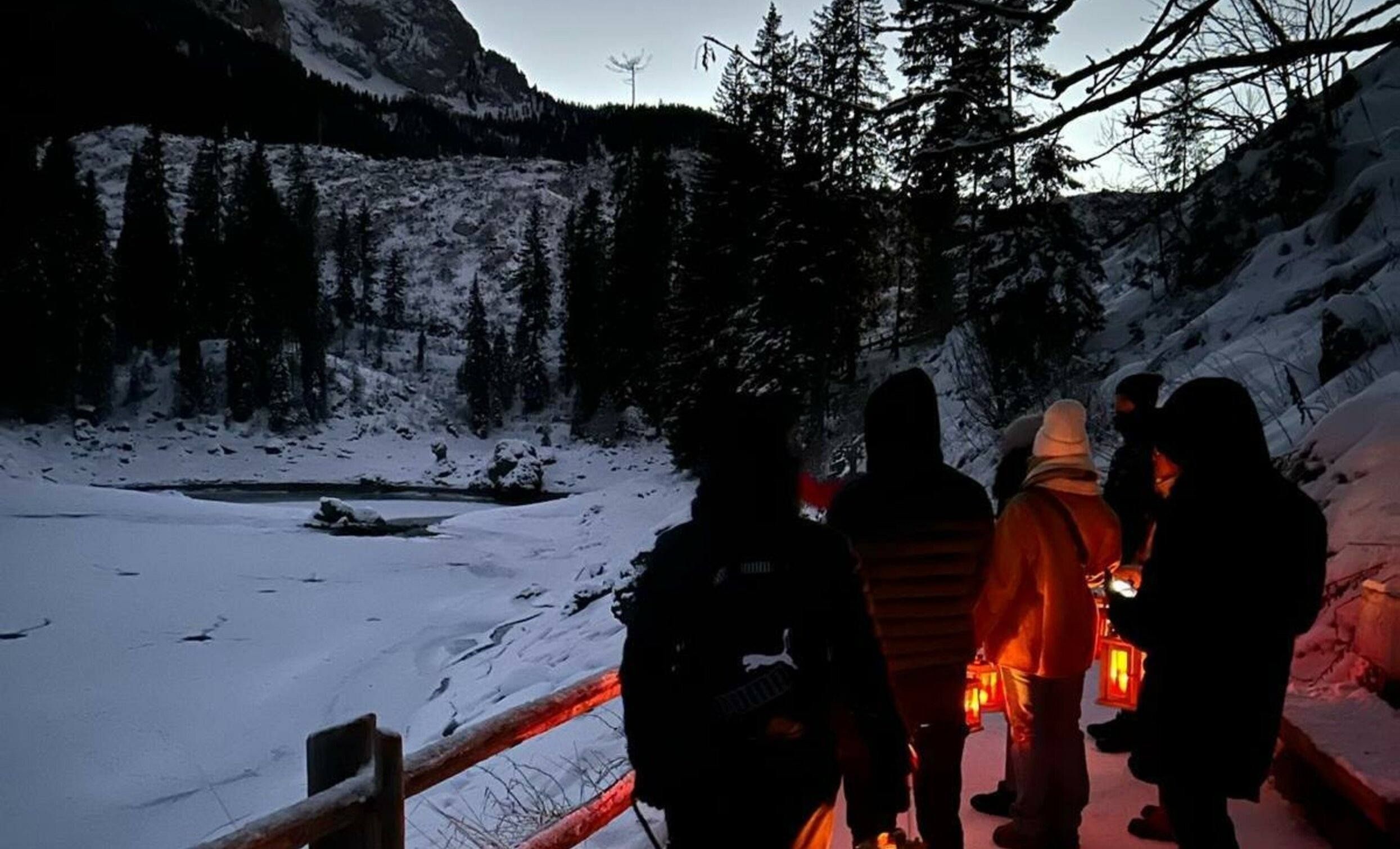Laternenwanderung am Karer See