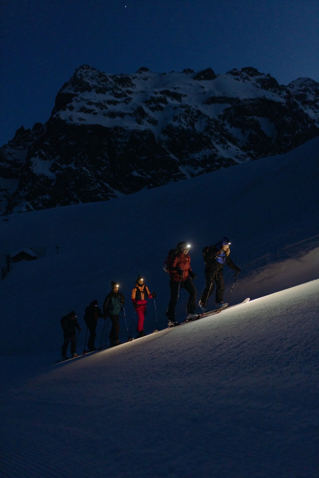 Skiexkursion am Abend in Gargellen