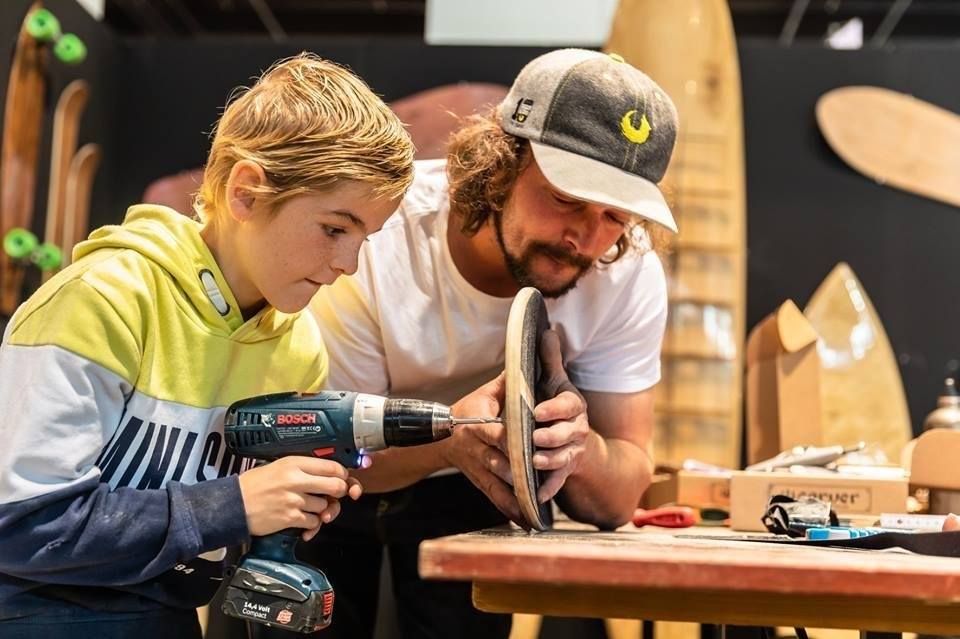 Ski/snowboard/skateboard building course