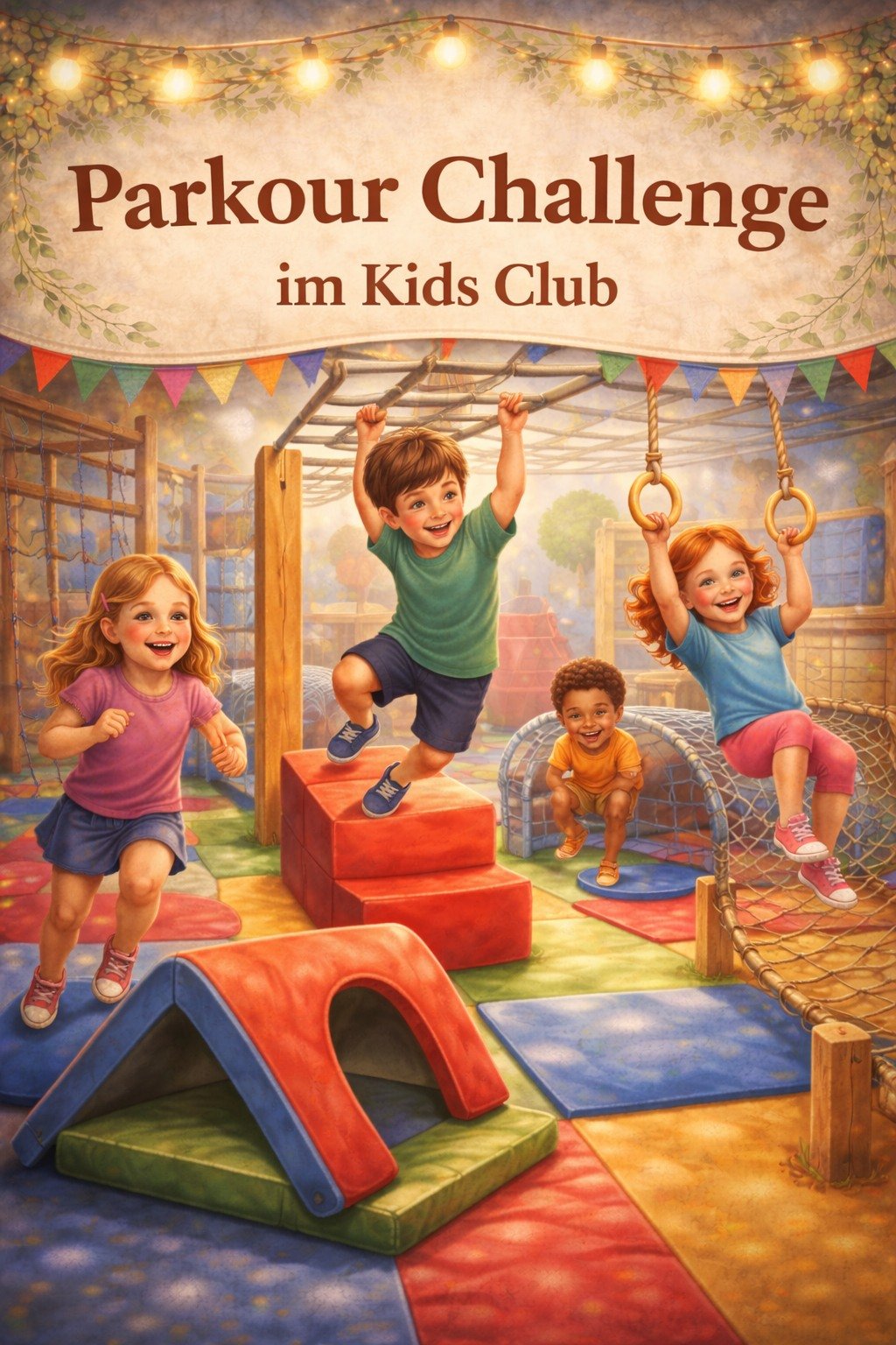 Parkour Challenge at Kids Club